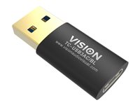 Vision Professional - USB-adapter - USB typ A (hane) till 24 pin USB-C (hona) - USB 3.0 - svart TC-USB3AC/BL