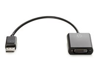 HP DisplayPort to DVI-D Adapter - DisplayPort-adapter - enkel länk - DisplayPort (hane) till DVI-D (hona) - 19 cm - sprintlåsning FH973AA