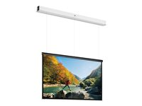 Da-Lite Tensioned DescenderPro - Projektorduk - takmontering - motoriserad - 230 V - 112.99" (287 cm) - 16:9 - Matte White (Tensioned) - RAL 9016 10145746