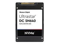 WD Ultrastar DC SN640 WUS4BB096D7P3E4 - SSD - krypterat - 960 GB - inbyggd - 2.5" - U.2 PCIe 3.1 x4 (NVMe) - 256 bitars AES - Self-Encrypting Drive (SED), TCG Ruby Encryption 0TS1849