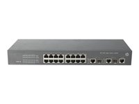 HPE 3100-16 v2 SI Switch - Switch - L3 - Administrerad - 16 x 10/100 + 2 x 10/100/1000 - rackmonterbar JG222A#ABB