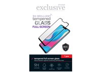 Insmat Brilliant Glass - Skärmskydd för mobiltelefon - helskärm - 2.5D - glas - ramfärg svart - för Apple iPhone Air 861-1661