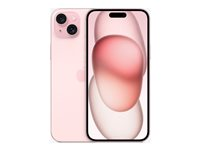 Apple iPhone 15 Plus - 5G smartphone - dual-SIM / Internminne 512 GB - OLED-skärm - 6.7" - 2796 x 1290 pixels - 2 bakre kameror 48 MP, 12 MP - front camera 12 MP - rosa MU1J3QN/A