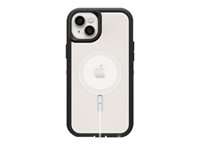 OtterBox Defender Series XT - Baksidesskydd för mobiltelefon - robust - med MagSafe - MagSafe-kompatibilitet - polykarbonat, syntetiskt gummi, 50 % återvunnen plast - svart kristall - för Apple iPhone 14 Plus 77-90131