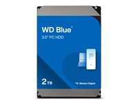 WD Blue WD20EZBX - Hårddisk - 2 TB - inbyggd - 3.5" - SATA 6Gb/s - 7200 rpm - buffert: 256 MB WD20EZBX
