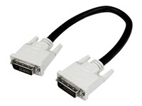 StarTech.com Dual Link DVI Cable - 1 ft - Male to Male - 2560x1600 - DVI-D Cable - Computer Monitor Cable - DVI Cord - Video Cable (DVIDDMM1) - DVI-kabel - dubbel länk - DVI-D (hane) till DVI-D (hane) - 30 cm - svart - för P/N: BNDDKTCHVPRS, CDP2DVIDP, CDPVDHDMDP2G, CDPVDHDMDPRG, CDPVDHMDPDP, DKT30CHCPD DVIDDMM1