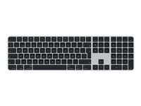 Apple Magic Keyboard with Touch ID and Numeric Keypad - Tangentbord - Bluetooth, USB-C - svensk - black keys MMMR3S/A