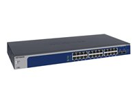 NETGEAR Plus XS724EM - Switch - smart - 22 x 100/1000/2.5G/5G/10GBase-T + 2 x kombo 10 Gigabit SFP+ - skrivbordsmodell, rackmonterbar XS724EM-100EUS