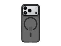 Belkin SheerForce Grip Series - Baksidesskydd för mobiltelefon - MagSafe-kompatibilitet - tillverkas av återvunna material - svart - för Apple iPhone 17 Pro MSA035HQBK