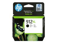 HP 912XL - 18 ml - Lång livslängd - svart - original - Officejet - bläckpatron - för Officejet 8010e, 8012, 8014, 8015; Officejet Pro 8022, 8023, 8024, 8025 3YL84AE#LS3