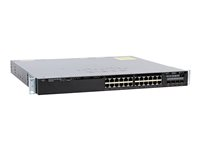 Cisco Catalyst 3650-24PS-S - Switch - L3 - Administrerad - 24 x 10/100/1000 (PoE+) + 4 x SFP - skrivbordsmodell, rackmonterbar - PoE+ (390 W) WS-C3650-24PS-S