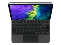 Apple Magic Keyboard - Tangentbord och foliefodral - med pekdyna - bakgrundsbelyst - Apple Smart connector - svensk - för 10.9-inch iPad Air (4th and 5th generation); 11-inch iPad Pro (1st generation, 2nd generation, 3rd generation and 4th generation) MXQT2S/A