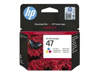 HP 47 - 14 ml - färg (cyan, magenta, gul) - original - Ink Advantage - bläckpatron 6ZD61AE#BHK