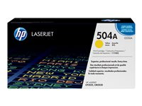 HP 504A - Gul - original - LaserJet - tonerkassett (CE252A) - för Color LaserJet CM3530 MFP, CM3530fs MFP, CP3525, CP3525dn, CP3525n, CP3525x CE252A