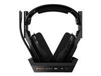 ASTRO A50 + Base Station - For Xbox One - headset - fullstorlek - 2,4 GHz - trådlös - med ASTRO Trådlös XB1 5 GHz Basstationsändare/Laddningställe - för Xbox One, Xbox One S, Xbox One X 939-001682