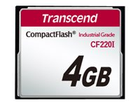 Transcend CF220I Industrial Temp - Flash-minneskort - 4 GB - CompactFlash TS4GCF220I