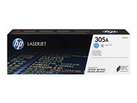 HP 305A - Cyan - original - LaserJet - tonerkassett (CE411A) - för LaserJet Pro 300 M351, 400 M451, MFP M375, MFP M475 CE411A