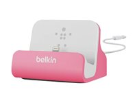 Belkin MIXIT ChargeSync Dock - Dockningsstation för mobiltelefon, digitalspelare - rosa F8J045BTPNK