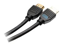 C2G 20ft 4K HDMI Cable with Ethernet - Premium Certified - High Speed 60Hz - HDMI-kabel med Ethernet - HDMI hane till HDMI hane - 6.07 m - skärmad - svart - stöd för 4K 50188