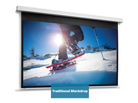 Da-Lite DescenderPro - Projektorduk - takmontering - motoriserad - 230 V - 192.13" (488 cm) - 4:3 - Matte White - RAL 9016 10146748