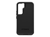 OtterBox Defender Series - Baksidesskydd för mobiltelefon - robust - polykarbonat, syntetiskt gummi - svart - för Samsung Galaxy S22 77-86376