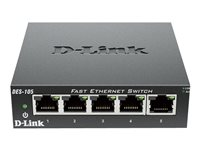 D-Link DES 105 - Switch - 5 x 10/100 - skrivbordsmodell (paket om 4) DES-105/EX4