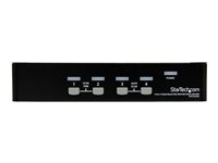 StarTech.com 4-Port USB KVM Swith with OSD - TAA Compliant - 1U Rack Mountable VGA KVM Switch (SV431DUSBU) - Omkopplare för tangentbord/video/mus - 4 x KVM port(s) - 1 lokal användare - skrivbordsmodell - för P/N: IM12D1500P, RACKCOND17HD, RKCONS1701, SVA12M2NEUA, SVA12M5NA, SVUSBVGA10, SVUSBVGA6 SV431DUSBU