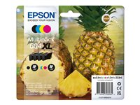 Epson 604XL Multipack - 4-pack - XL - svart, gul, cyan, magenta - original - blister med RF-larm/akustiskt larm - bläckpatron - för Expression Home XP-2200, 2205, 3200, 3205, 4200, 4205; WorkForce WF-2910, 2930, 2935, 2950 C13T10H64020