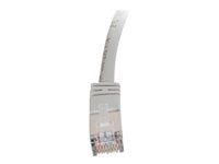 C2G Cat5e Booted Shielded (STP) Network Patch Cable - Patch-kabel - RJ-45 (hane) till RJ-45 (hane) - 15 m - STP - CAT 5e - formpressad - grå 83756