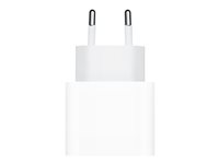 Apple 20W USB-C Power Adapter - Strömadapter - 20 Watt (24 pin USB-C) MHJE3ZM/A