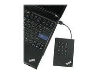 Lenovo ThinkPad USB 3.0 Secure - Hårddisk - 750 GB - extern (portabel) - USB 3.0 - 5400 rpm 0A65616