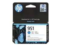 HP 951 - 9 ml - cyan - original - Officejet - bläckpatron CN050AE#LS3