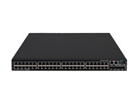 HPE FlexNetwork 5520 48G PoE+ 4SFP+ HI 1-slot Switch - Switch - L3 - Administrerad - 48 x 10/100/1000 (PoE+) + 4 x 1 Gigabit / 10 Gigabit SFP+ - luftflöde från sida till baksida - rackmonterbar - PoE+ (1440 W) - CTO R8M29A
