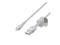 Belkin BoostCharge - Lightning-kabel - USB hane till Lightning hane - 3 m - vit CAA010BT3MWH