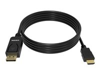 VISION - Adapterkabel - DisplayPort hane till HDMI hane - 2 m - svart - stöd för 4K TC 2MDPHDMI/BL