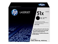 HP 51X - Lång livslängd - svart - original - LaserJet - tonerkassett (Q7551X) - för LaserJet M3027, M3027x, M3035, M3035xs, P3005, P3005d, P3005dn, P3005n, P3005x Q7551X