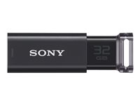 Sony Micro Vault Click - USB flash-enhet - 32 GB - USB 3.0 - elegant svart USM32GUB