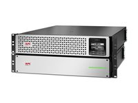 APC Smart-UPS On-Line SRTL1000RM4UXLI - UPS (kan monteras i rack) (hög densitet) - AC 220/230 V - 900 Watt - 1000 VA - litiumjon - RS-232, USB, Ethernet - utgångskontakter: 8 - 4U - 1.83 m sladd - svart med främre avfasning i silver SRTL1000RM4UXLI