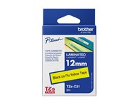 Brother TZe-C31 - Svart på fluorescerande gul - Rulle (1,2 cm x 5 m) 1 kassett(er) bandlaminat - för Brother PT-D210, D600, H110; P-Touch PT-1005, 1010, D210, D450, D800, E550, H101, P300 TZEC31