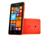 Nokia Lumia 625 - Pekskärmsmobil med Windows - 4G - 8 GB + microSDXC kortplats - 4.7" - 800 x 480 pixlar ( 201 ppi ) - IPS - 5 Mpix - Windows Phone 8 - orange A00014369