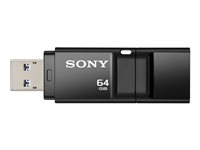 Sony Micro Vault X Series - USB flash-enhet - 64 GB - USB 3.0 - svart USM64GXB