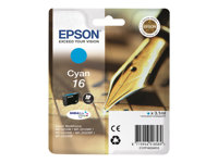 Epson 16 - 3.1 ml - cyan - original - bläckpatron - för WorkForce WF-2010, 2510, 2520, 2530, 2540, 2630, 2650, 2660, 2750, 2760 C13T16224010