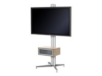 SMS Flatscreen X FH T1455 - Ställ - lutning och vridning - för platt panel - vit, aluminium - skärmstorlek: 40"-55" - golvstående PD041002-P0