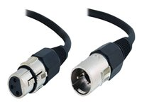 C2G Pro-Audio - Ljudkabel - XLR3 hane till XLR3 hona - 10 m - SFTP (skärmat folieöverdraget tvinnat par) 80382