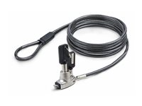 StarTech.com Slim Lock Noble Wedge Slot Compatible, 6.6ft Locking Cable - Lås för säkerhetskabel - antistöld - 2 m - TAA-kompatibel SNBLK-LAPTOP-LOCK