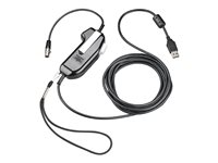 Poly SHS 2371-11 - PTT-headsetadapter (push-to-talk) - USB, stereo, ej seriell - TAA-kompatibel 8K718AA#AC3