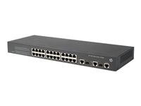 HPE 3100-24 V2 EI Switch - Switch - Administrerad - 24 x 10/100 + 2 x kombinations-Gigabit SFP - rackmonterbar JD320B#ABB