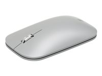 Microsoft Surface Mobile Mouse - Mus - optisk - 3 knappar - trådlös - Bluetooth 4.2 - platina - kommersiell - för Surface Go 2, Go 3, Pro 7 KGZ-00003