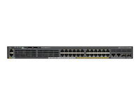 Cisco Catalyst 2960X-24TS-LL - Switch - Administrerad - 24 x 10/100/1000 + 2 x Gigabit SFP - skrivbordsmodell, rackmonterbar WS-C2960X-24TS-LL