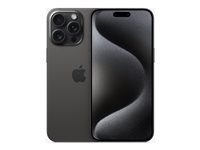 Apple iPhone 15 Pro Max - 5G smartphone - dual-SIM / Internminne 256 GB - OLED-skärm - 6.7" - 2796 x 1290 pixels (120 Hz) - 3 st. bakre kameror 48 MP, 12 MP, 12 MP - front camera 12 MP - svart titan MU773QN/A